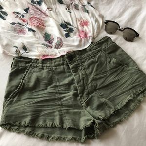 Free people high waisted shorts